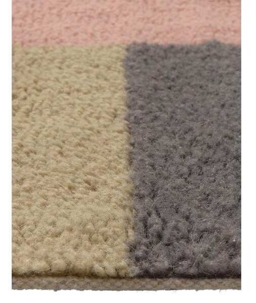 Covor țesut manual din lână 80x140 cm Chroma Dusty Pink – Lorena Canals