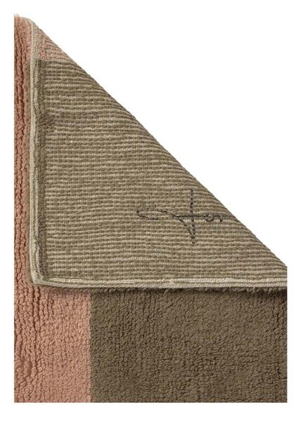 Covor tip traversă țesut manual din lână 80x230 cm Chroma Dusty Pink – Lorena Canals