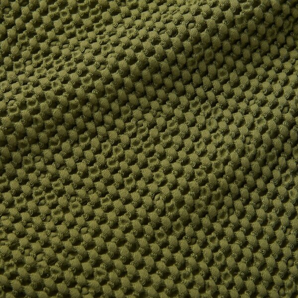 Pătură verde din bumbac 150x200 cm Jaipur Chunky Waffle – Pineapple Elephant
