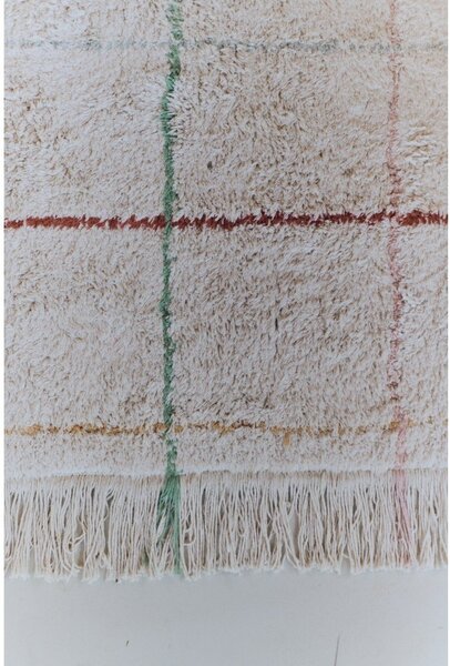 Covor crem lavabil, țesut manual din bumbac 90x130 cm Color Lines – Lorena Canals