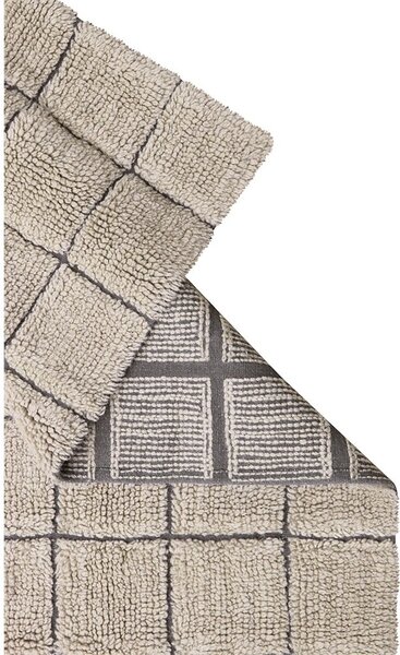 Covor tip traversă bej țesut manual din lână 80x230 cm Mosaic Sandstone – Lorena Canals