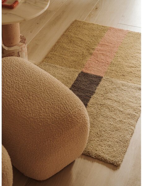 Covor țesut manual din lână 80x140 cm Chroma Dusty Pink – Lorena Canals