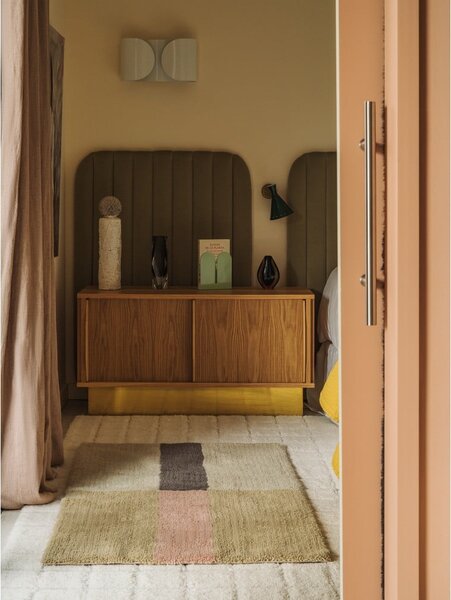 Covor țesut manual din lână 80x140 cm Chroma Dusty Pink – Lorena Canals