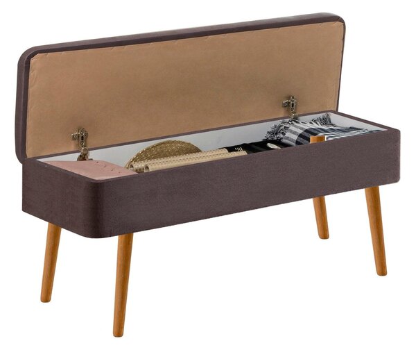 Set masă și scaune extensibile (4 bucăți) Vina, Stejar, 77x75x120 cm