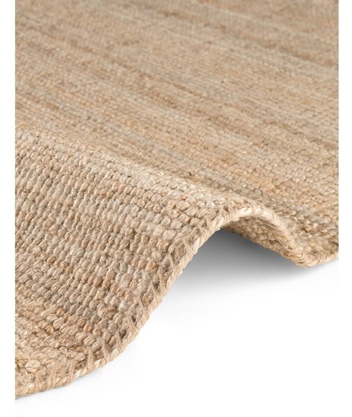 Covor în culoare naturală rotund din iută ø 160 cm Bouclé Jaipur – Hanse Home