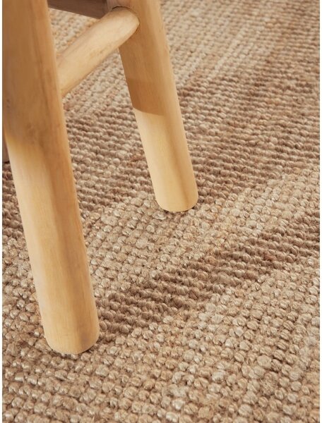 Covor în culoare naturală rotund din iută ø 160 cm Bouclé Jaipur – Hanse Home