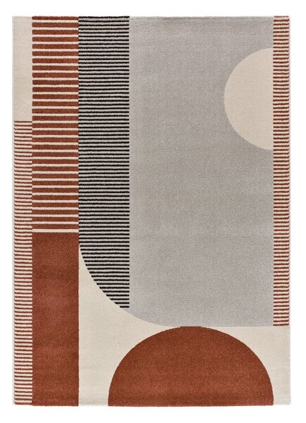 Covor roșu-gri 160x230 cm Gaia – Universal