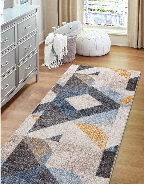 Covor tip traversă gri deschis 67x200 cm Soft Halleby – FD