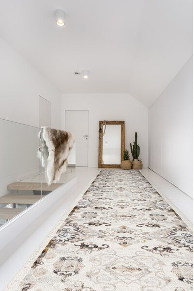 Covor tip traversă fildeș 80x250 cm Soft Eide – FD