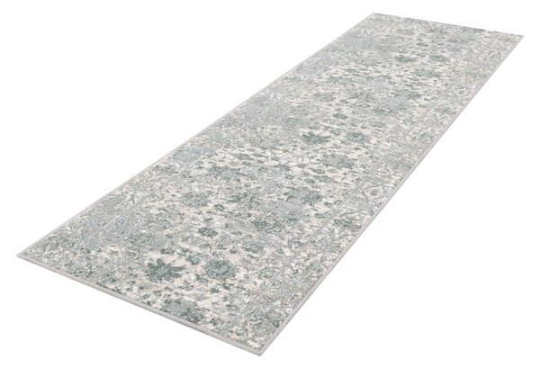 Covor tip traversă albastru prăfuit 80x300 cm Sensi Tris – FD