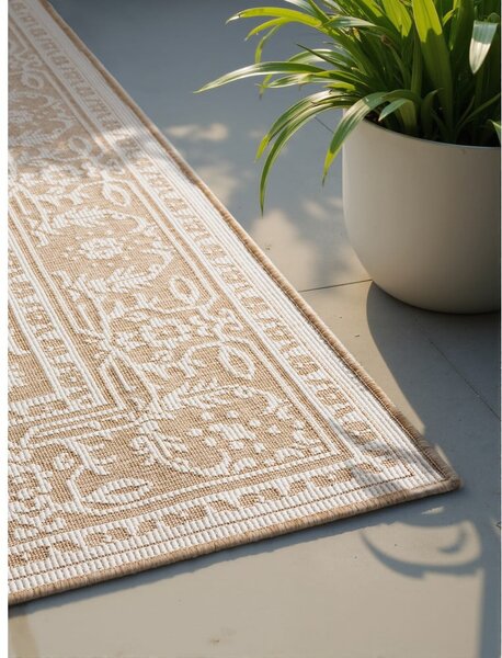 Covor pentru exterior și interior bej/fildeș 120x170 cm Duet Kona – NORTHRUGS