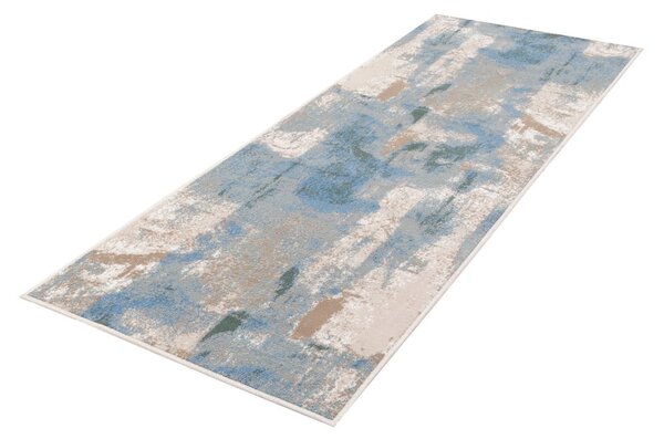 Covor tip traversă albastru deschis 80x250 cm Sensi Zashi – FD