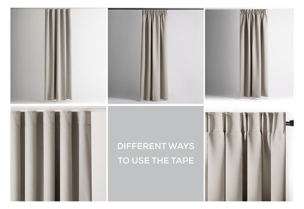 Draperie bej dimout (semi-opacă) 140x270 cm Kierra – Restilo