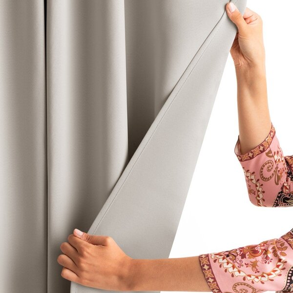 Draperie bej dimout (semi-opacă) 140x270 cm Kierra – Restilo