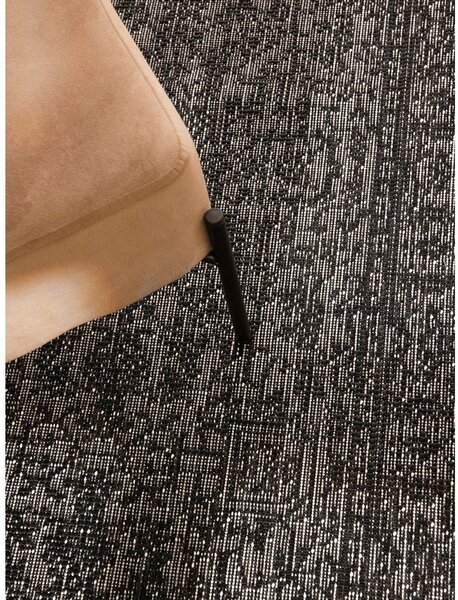 Covor tip traversă pentru interior și exterior alb-negru 80x250 cm Duet Kona – NORTHRUGS