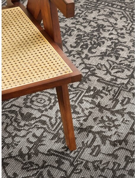 Covor pentru exterior și interior alb-negru 200x290 cm Duet Kona – NORTHRUGS