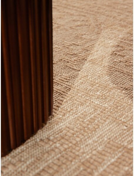 Covor pentru exterior și interior bej/fildeș rotund ø 160 cm Duet Kona – NORTHRUGS
