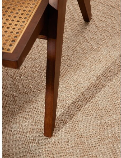 Covor pentru exterior și interior bej/fildeș rotund ø 160 cm Duet Kona – NORTHRUGS