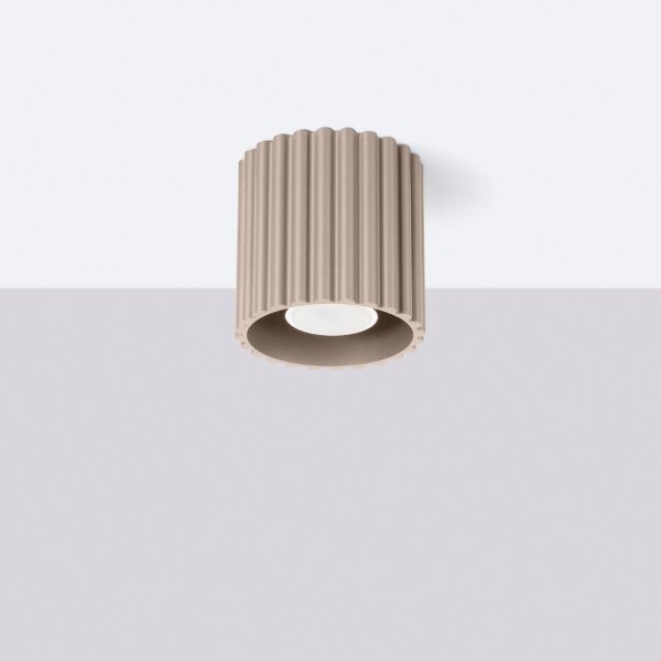 Sollux SL.1814 - Spot AURA, 1x GU10/10W/230V, 10 cm, taupe