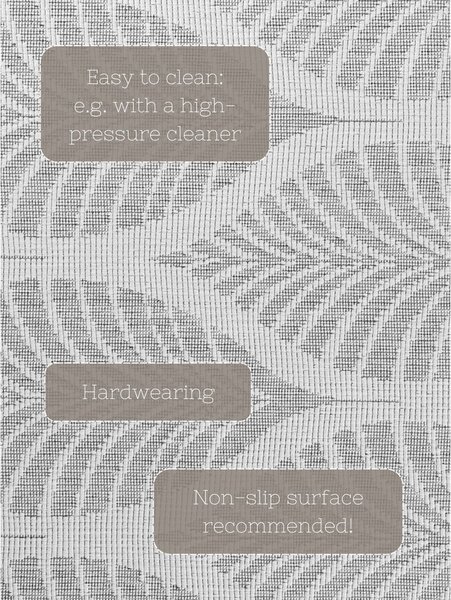 Covor tip traversă pentru interior și exterior gri/fildeș 80x250 cm Duet Liora – NORTHRUGS