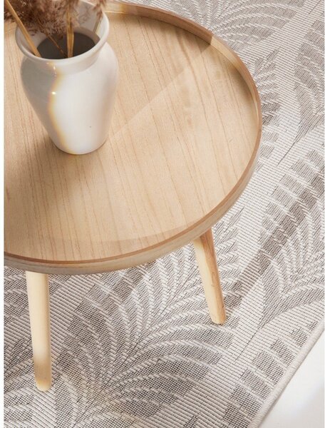 Covor tip traversă pentru interior și exterior gri/fildeș 80x250 cm Duet Liora – NORTHRUGS