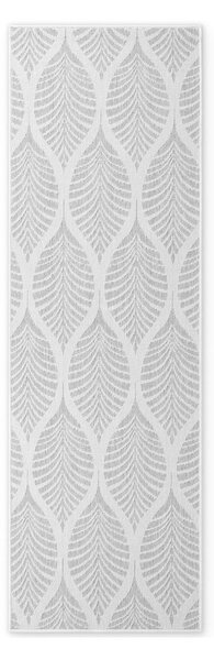 Covor tip traversă pentru interior și exterior gri/fildeș 80x250 cm Duet Liora – NORTHRUGS