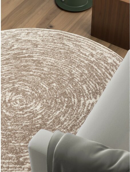Covor bej-crem rotund ø 120 cm Gloria Cavallo – Hanse Home