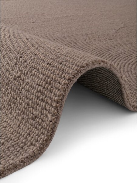 Covor taupe țesut manual din lână 200x300 cm Calmio – Hanse Home