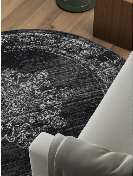 Covor gri rotund ø 120 cm Gloria Lydia – Hanse Home