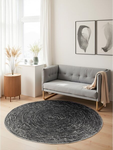 Covor gri rotund ø 120 cm Gloria Cavallo – Hanse Home