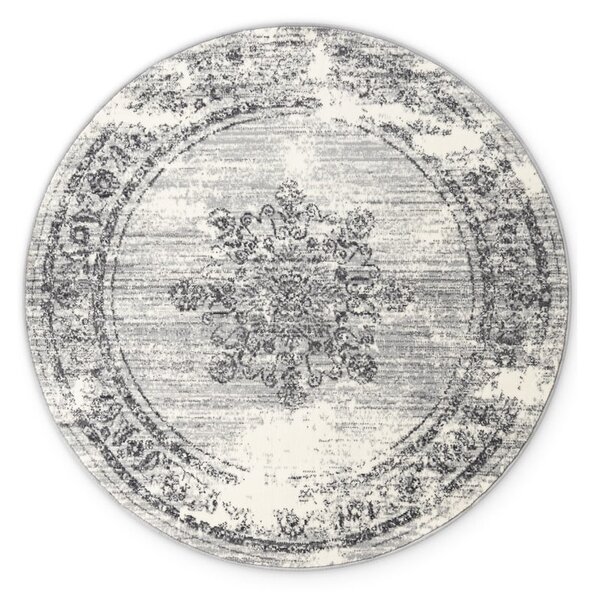 Covor gri-crem rotund ø 120 cm Gloria Lydia – Hanse Home