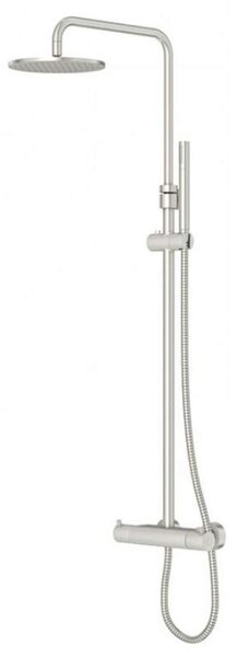 Steinberg 100 - Set de duș cu termostat, diametru 200 mm, nichel periat 100 2721 BN