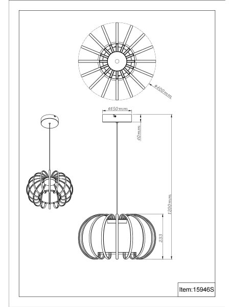 Globo 15946S - Lustră LED dimabilă pe cablu RIBBON LED/40W/230V 3000K