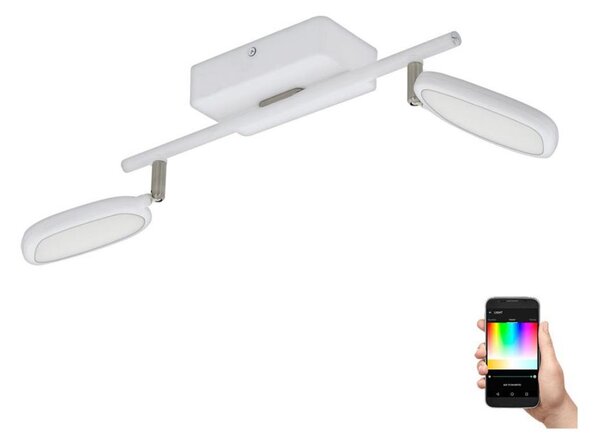 Eglo 97692 - Spot LED RGB PALOMBARE-C 2xLED/5W/230V