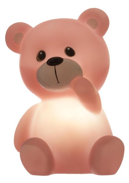 Atmosphera - Lampă de veghe LED pentru copii TEDDY, 3x LR44, roz