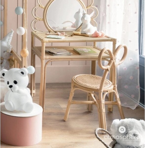 Atmosphera - Lampă LED de veghe pentru copii TEDDY, 3xAA, albă