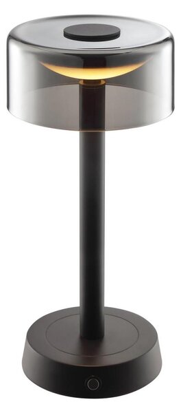 Brilliant - Lampă de birou LED RAZOR, 2,5W/5V, 2700K, IP44, neagră, încărcabilă, cu control tactil și dimmer