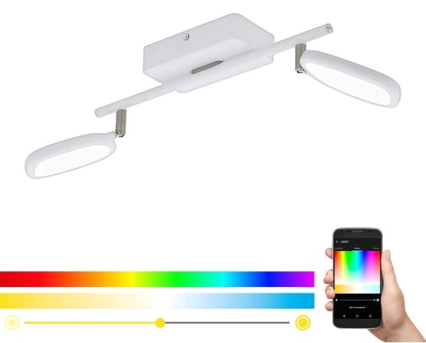 Eglo 97692 - Spot LED RGB PALOMBARE-C 2xLED/5W/230V