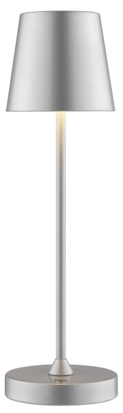 Brilliant - Lampă de birou LED reîncărcabilă, dimabilă, cu control tactil ELORA LED/2,5W/5V 2700K IP44 argintiu