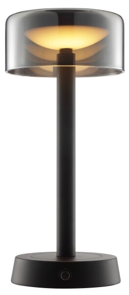 Brilliant - Lampă de birou LED RAZOR, 2,5W/5V, 2700K, IP44, neagră, încărcabilă, cu control tactil și dimmer