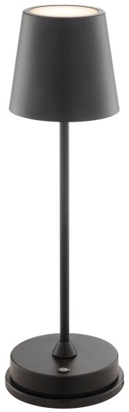 Brilliant - Lampă de masă LED ELORA, tactilă, reglabilă, reîncărcabilă, LED/2,5W/5V 2700K IP44 negru