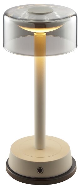 Brilliant - Lampă LED de birou RAZOR, reîncărcabilă, cu reglare a luminozității și control tactil, LED/2,5W/5V 2700K IP44, gri