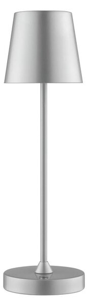Brilliant - Lampă de birou LED reîncărcabilă, dimabilă, cu control tactil ELORA LED/2,5W/5V 2700K IP44 argintiu