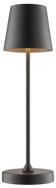 Brilliant - Lampă de masă LED ELORA, tactilă, reglabilă, reîncărcabilă, LED/2,5W/5V 2700K IP44 negru