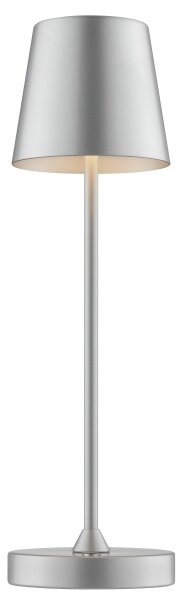 Brilliant - Lampă de birou LED reîncărcabilă, dimabilă, cu control tactil ELORA LED/2,5W/5V 2700K IP44 argintiu