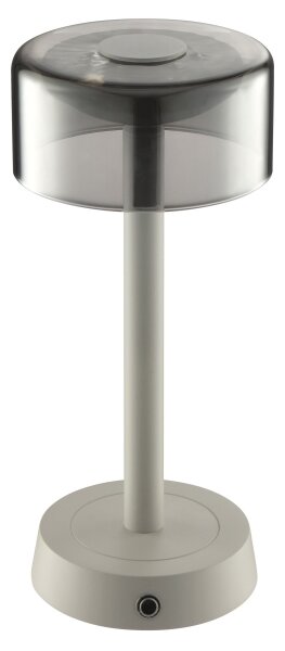 Brilliant - Lampă LED de birou RAZOR, reîncărcabilă, cu reglare a luminozității și control tactil, LED/2,5W/5V 2700K IP44, gri