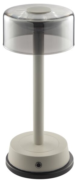 Brilliant - Lampă LED de birou RAZOR, reîncărcabilă, cu reglare a luminozității și control tactil, LED/2,5W/5V 2700K IP44, gri