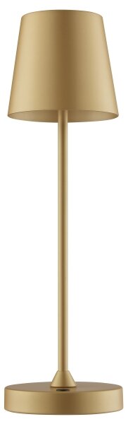 Brilliant - Lampă de birou LED ELORA, tactilă, reîncărcabilă și reglabilă, 2,5W/5V, 2700K, IP44, auriu