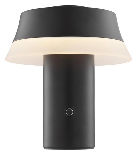 Brilliant KINICH lampă de masă LED reglabilă, tactilă, reîncărcabilă, 2,5W/5V, 2700K, negru