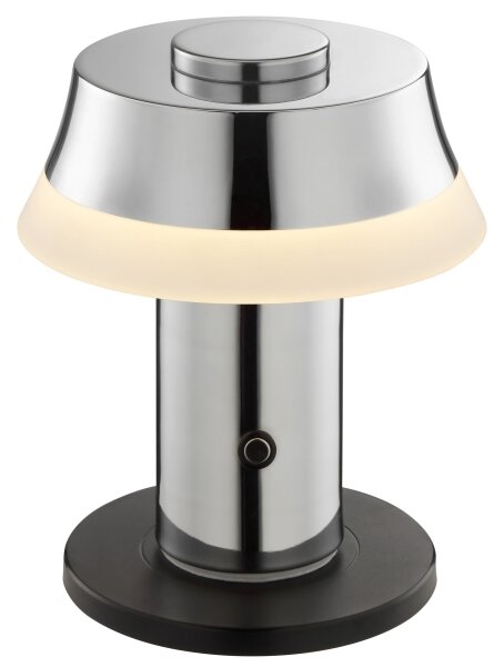Brilliant - Lampă de masă LED tactilă, dimabilă și reîncărcabilă KINICH LED/2,5W/5V 2700K crom lucios